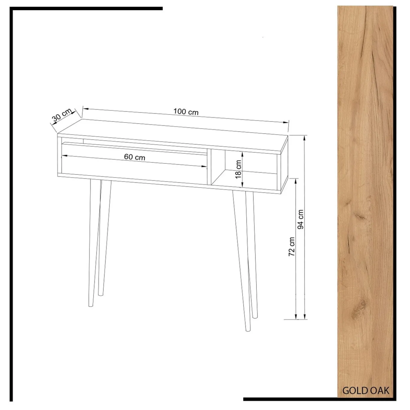 Dressoir Oseyo Melamine Eiken Wit