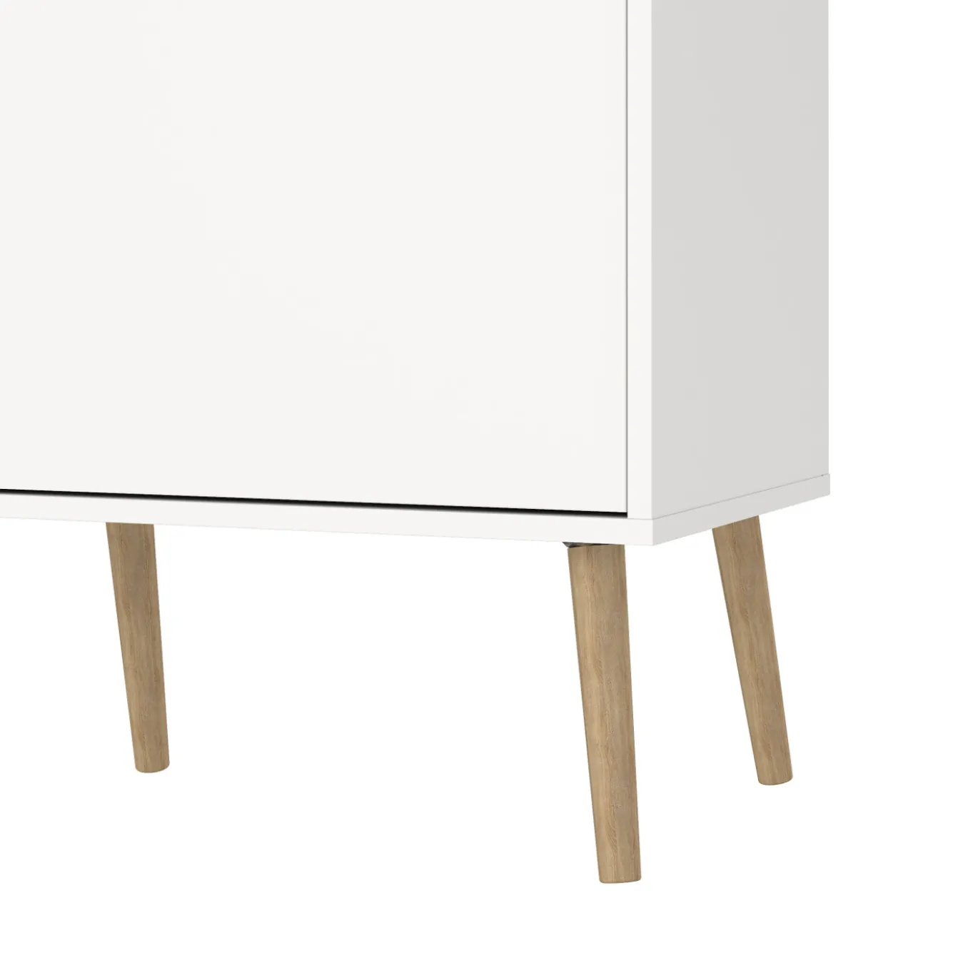 Dressoir Oslo Wit/Naturel 99cm - Giga Living