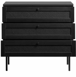 Dressoir Pensacola Zwart 3 Lades - Giga Living