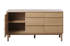 Dressoir Ponza Dressoir Naturel Eiken 140cm - Giga Living