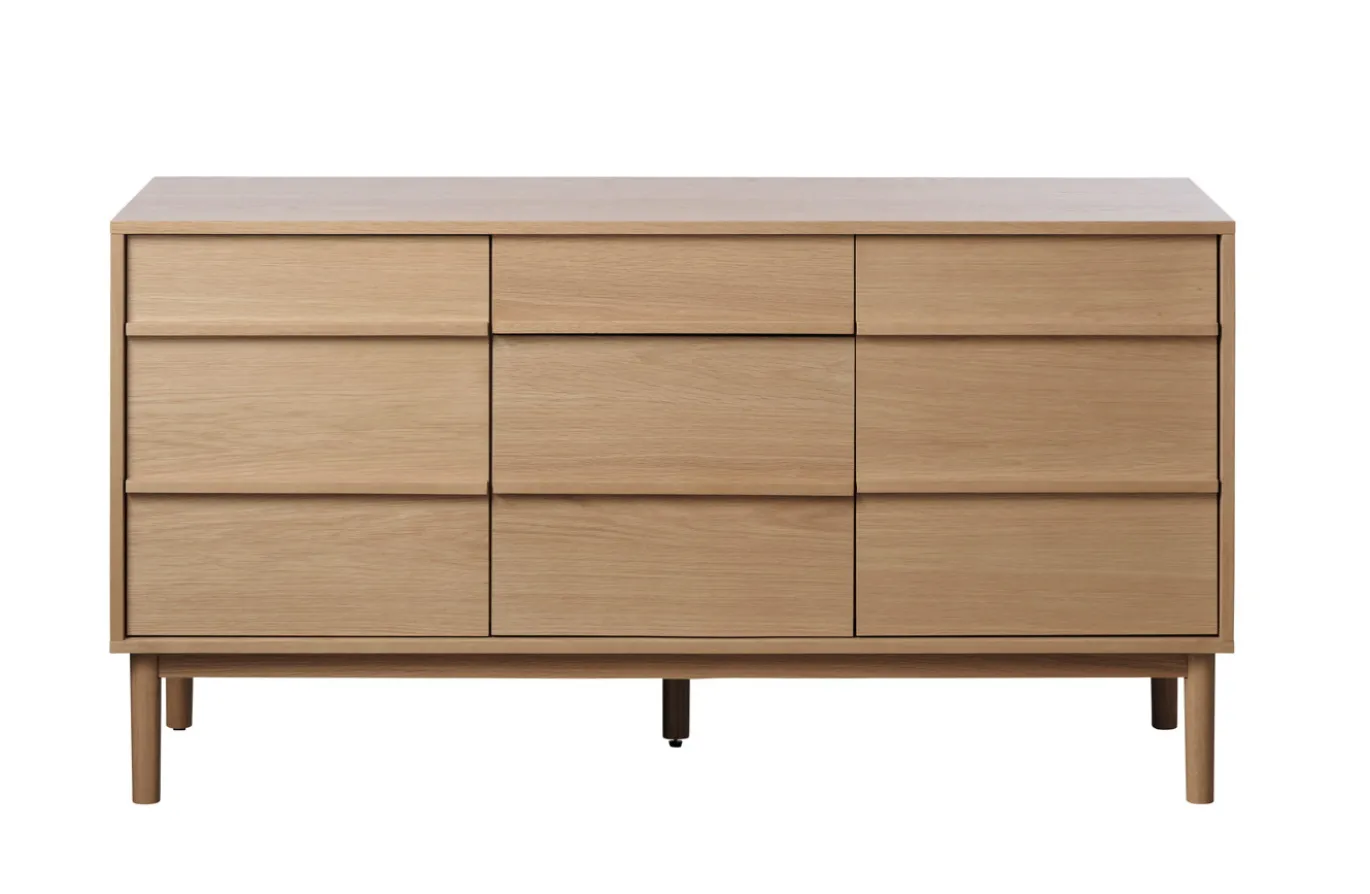 Dressoir Ponza Dressoir Naturel Eiken 140cm - Giga Living