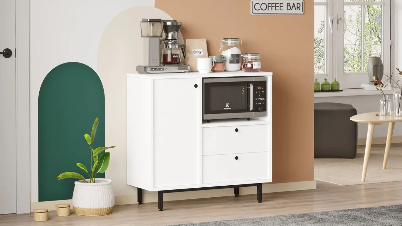 Dressoir Roland Wit 88cm