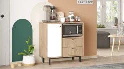 Dressoir Roland Wit/Naturel 88cm
