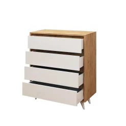 Dressoir Suvera Melamine Eiken Wit