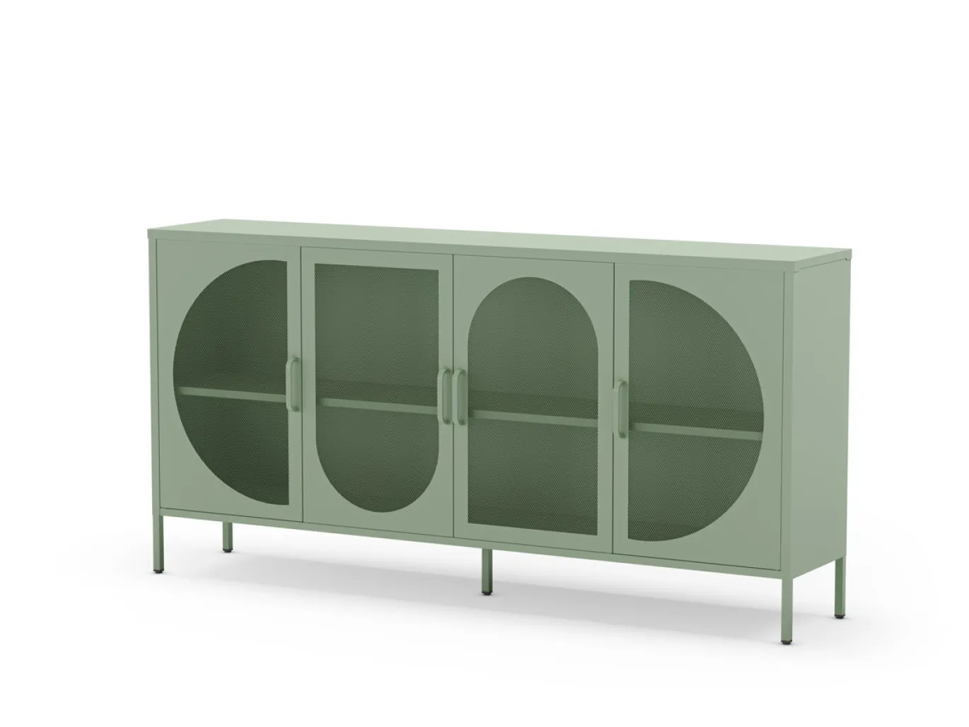 Dressoir Tayra 4d 160cm Mintgroen - Giga Meubel