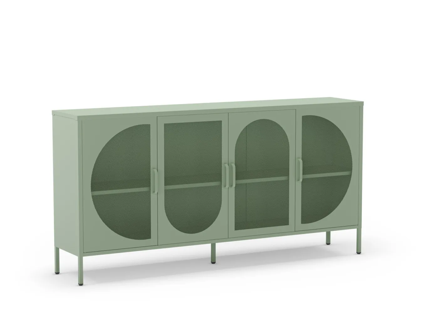 Dressoir Tayra 4d 160cm Mintgroen - Giga Meubel