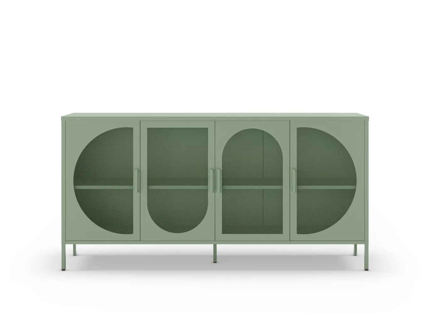 Dressoir Tayra 4d 160cm Mintgroen - Giga Meubel