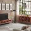 Dressoir Tayra 4d 160cm Terracotta - Giga Meubel