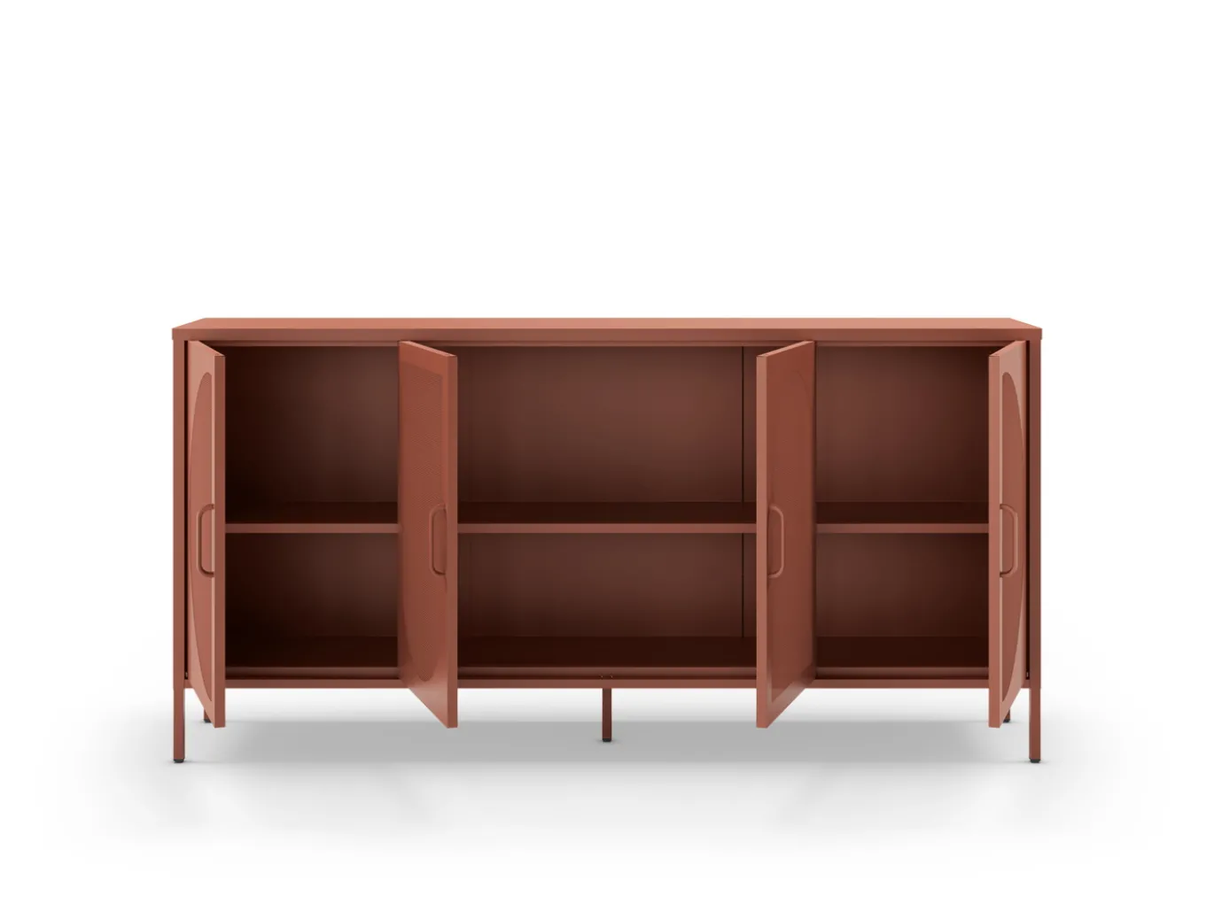 Dressoir Tayra 4d 160cm Terracotta - Giga Meubel