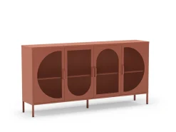 Dressoir Tayra 4d 160cm Terracotta - Giga Meubel
