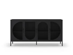 Dressoir Tayra 4d 160cm Zwart - Giga Meubel