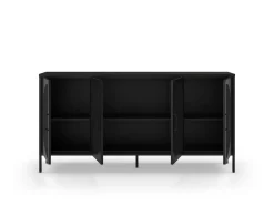 Dressoir Tayra 4d 160cm Zwart - Giga Meubel