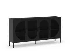 Dressoir Tayra 4d 160cm Zwart - Giga Meubel