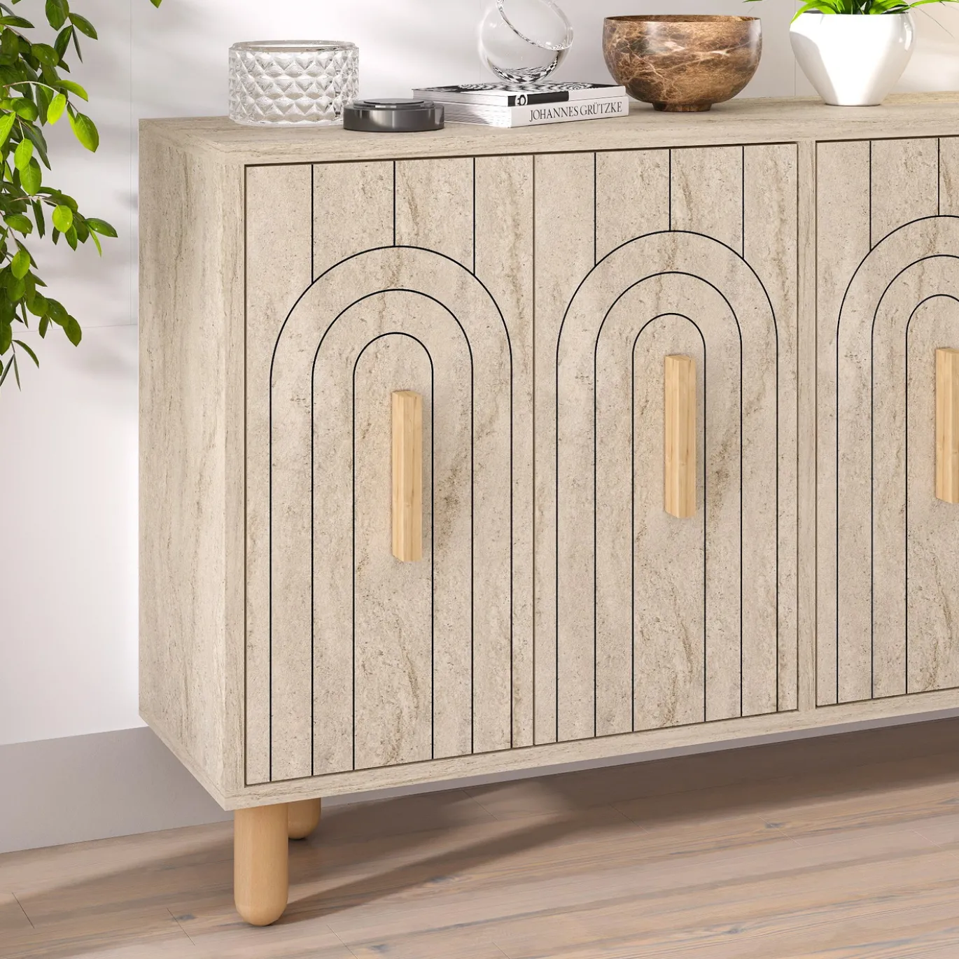 Dressoir Tiger Travertinlook 120cm