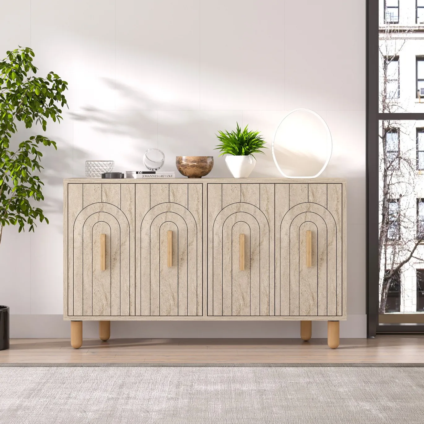 Dressoir Tiger Travertinlook 120cm
