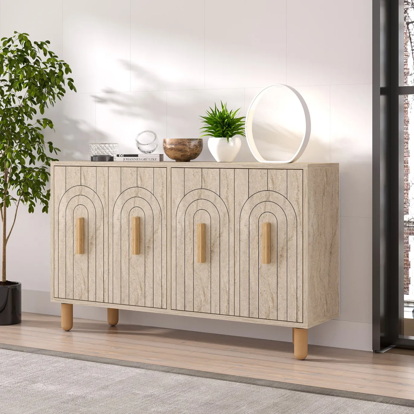 Dressoir Tiger Travertinlook 120cm
