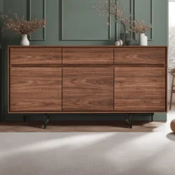 Dressoir Tokyo 3-Deurs Walnoot - Giga Meubel