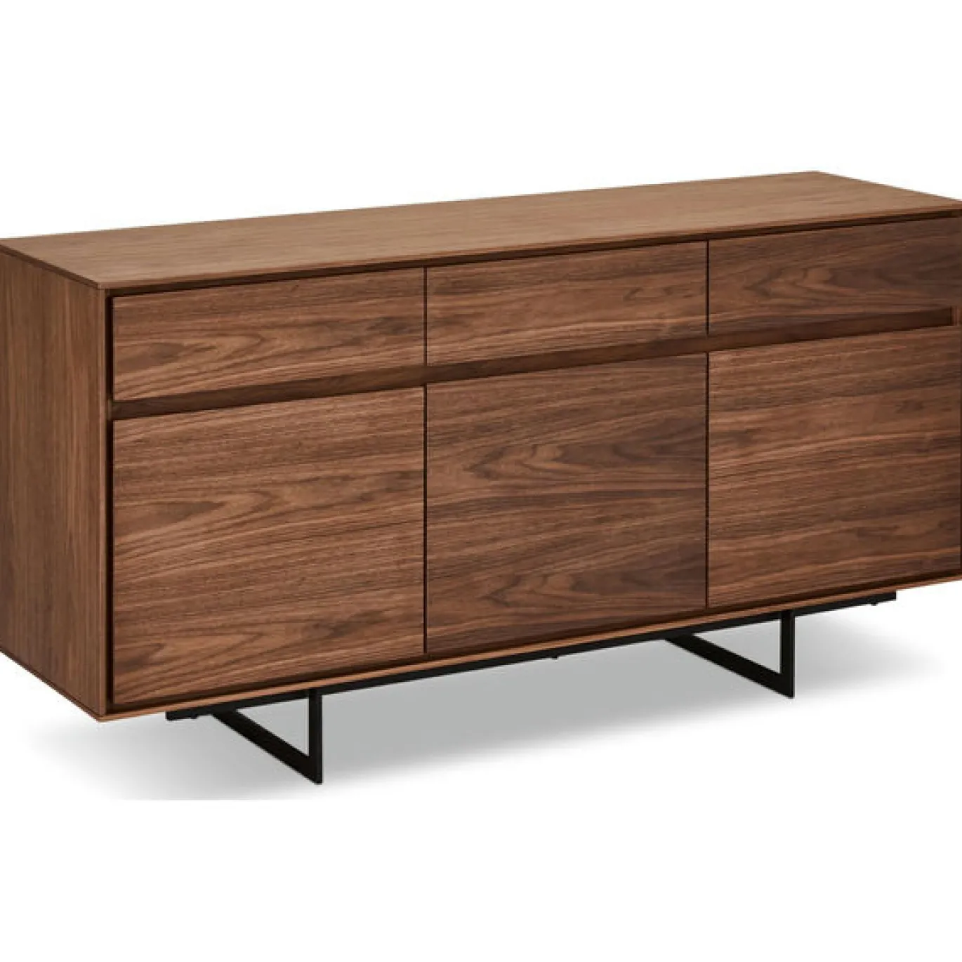 Dressoir Tokyo 3-Deurs Walnoot - Giga Meubel