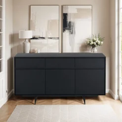 Dressoir Tokyo 3-Deurs Zwart - Giga Meubel