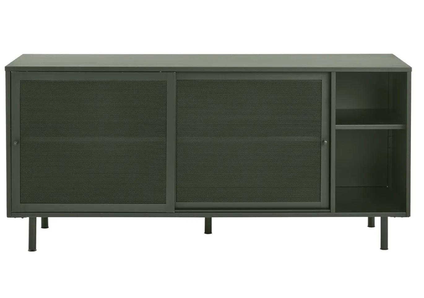 Dressoir Veep Olijfgroen Metaal 160cm - Giga Living