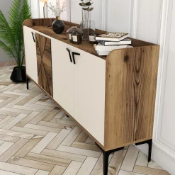 Dressoir Venedik Melamine Crème 180cm