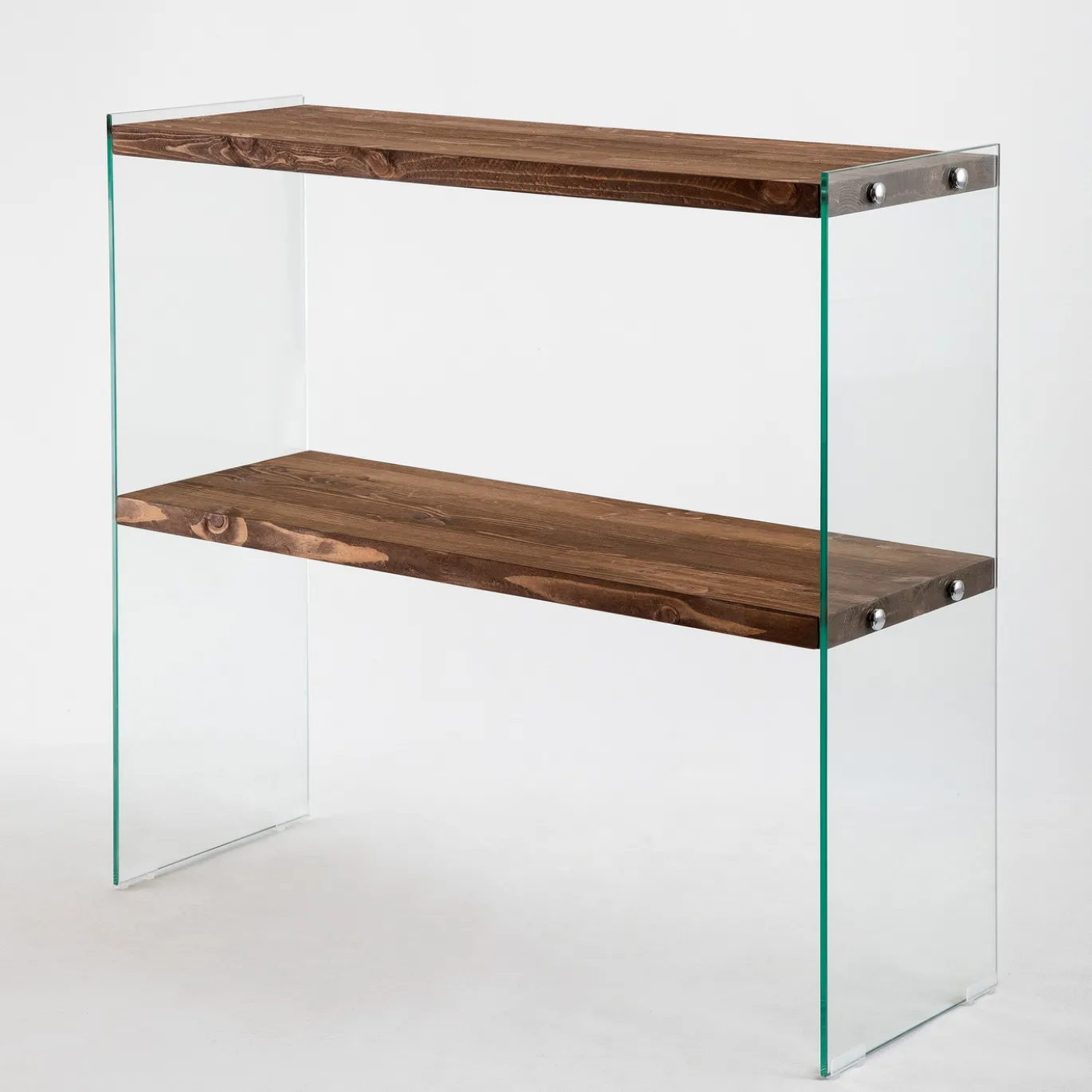 Dressoir Venedik Walnoot/Glas 90cm