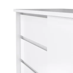 Dressoir Ylva met 1 Schuifdeur + 3 lades Wit Hoogglans - Giga Living