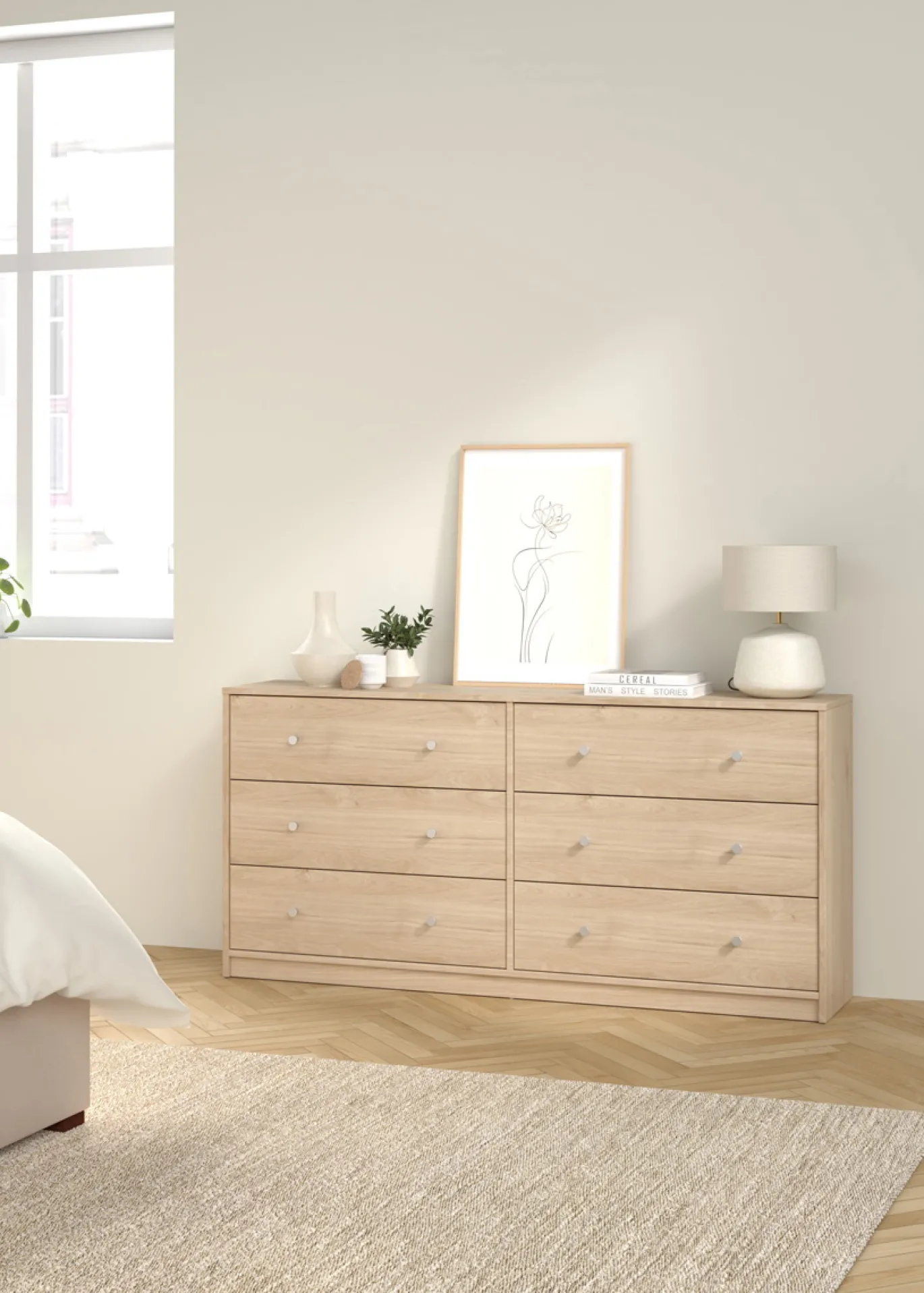 Dubbele Ladekast May Jackson Hickory - Giga Living