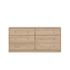 Dubbele Ladekast May Jackson Hickory 6-lades - Giga Living
