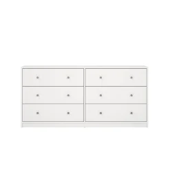 Dubbele Ladekast May Wit 6-lades - Giga Living