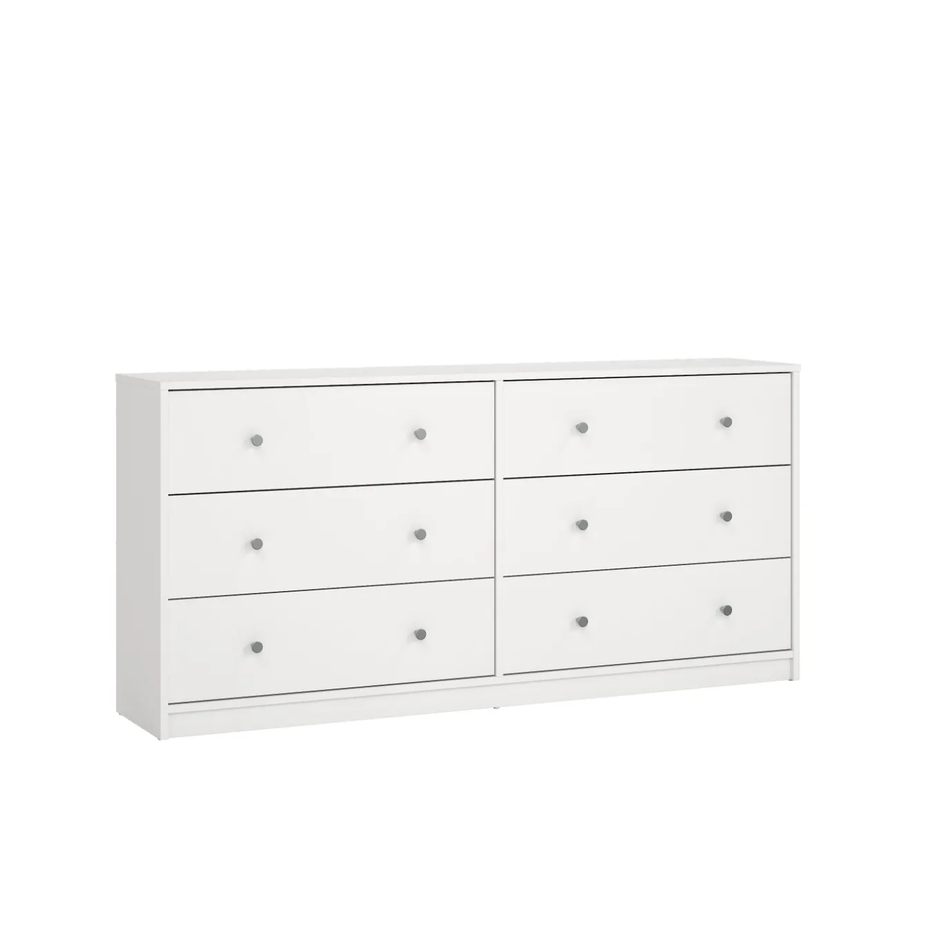 Dubbele Ladekast May Wit 6-lades - Giga Living