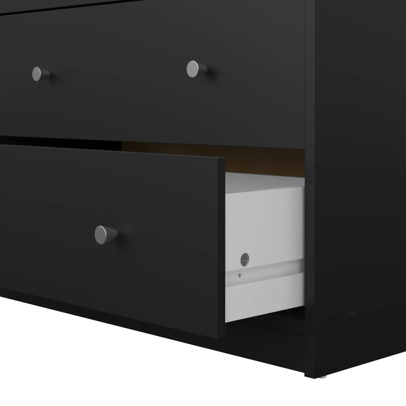 Dubbele Ladekast May Zwart 6-lades - Giga Living