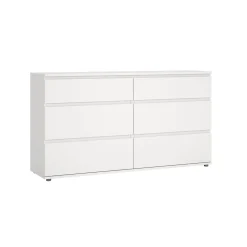 Dubbele Ladekast Nova Wit 4+2-lades - Giga Living