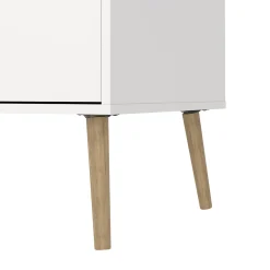 Dubbele Ladekast Oslo Wit/Naturel - Giga Living