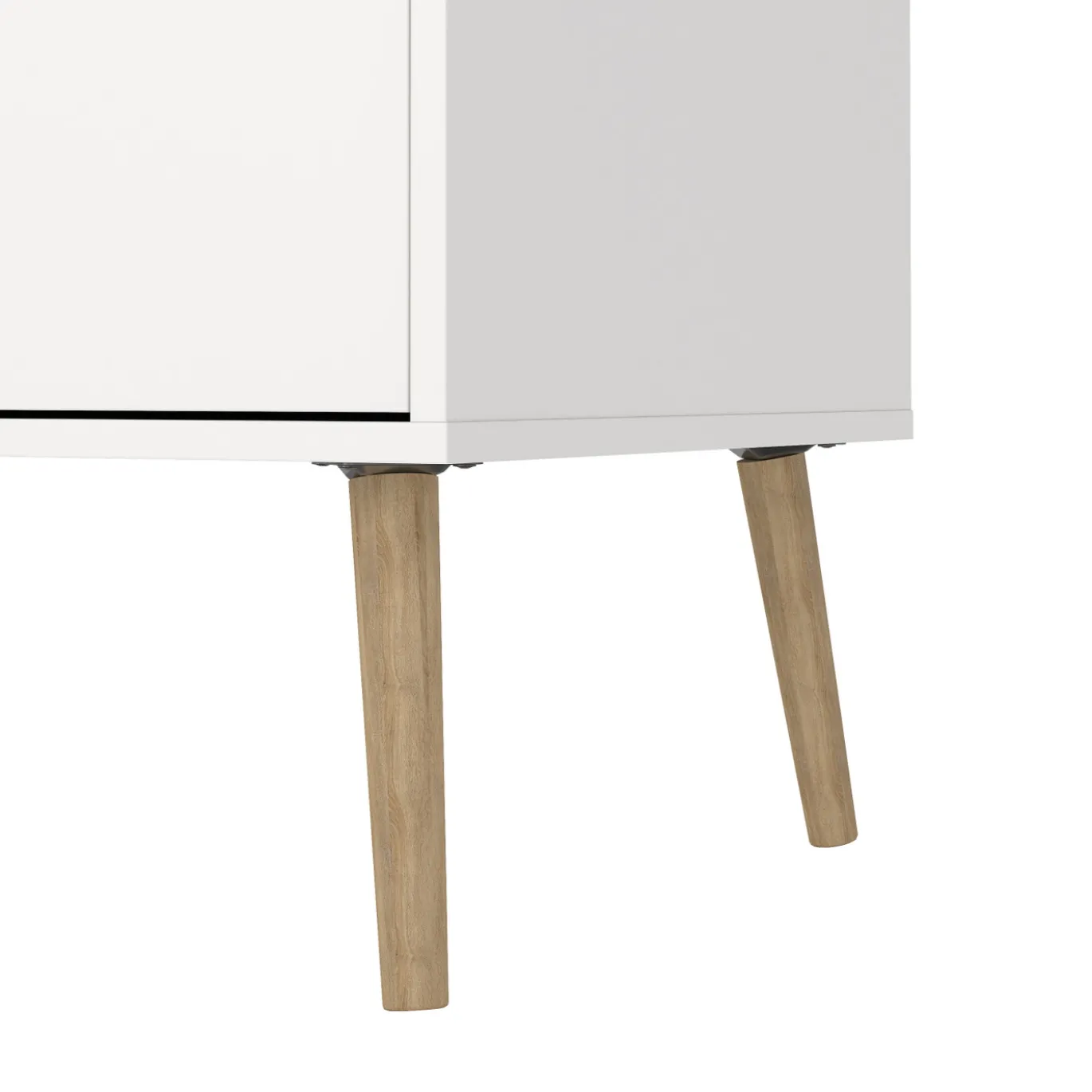 Dubbele Ladekast Oslo Wit/Naturel - Giga Living