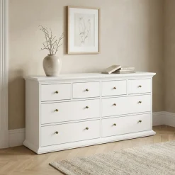 Dubbele Ladekast Paris Wit - Giga Living