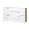 Dubbele Ladekast Pepe Naturel/Wit Hoogglans - Giga Living