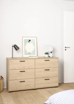 Dubbele Ladekast Sofia Jackson Hickory - Giga Living