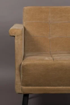 Dutchbone Sir William Lounge Stoel - Vintage Kameel