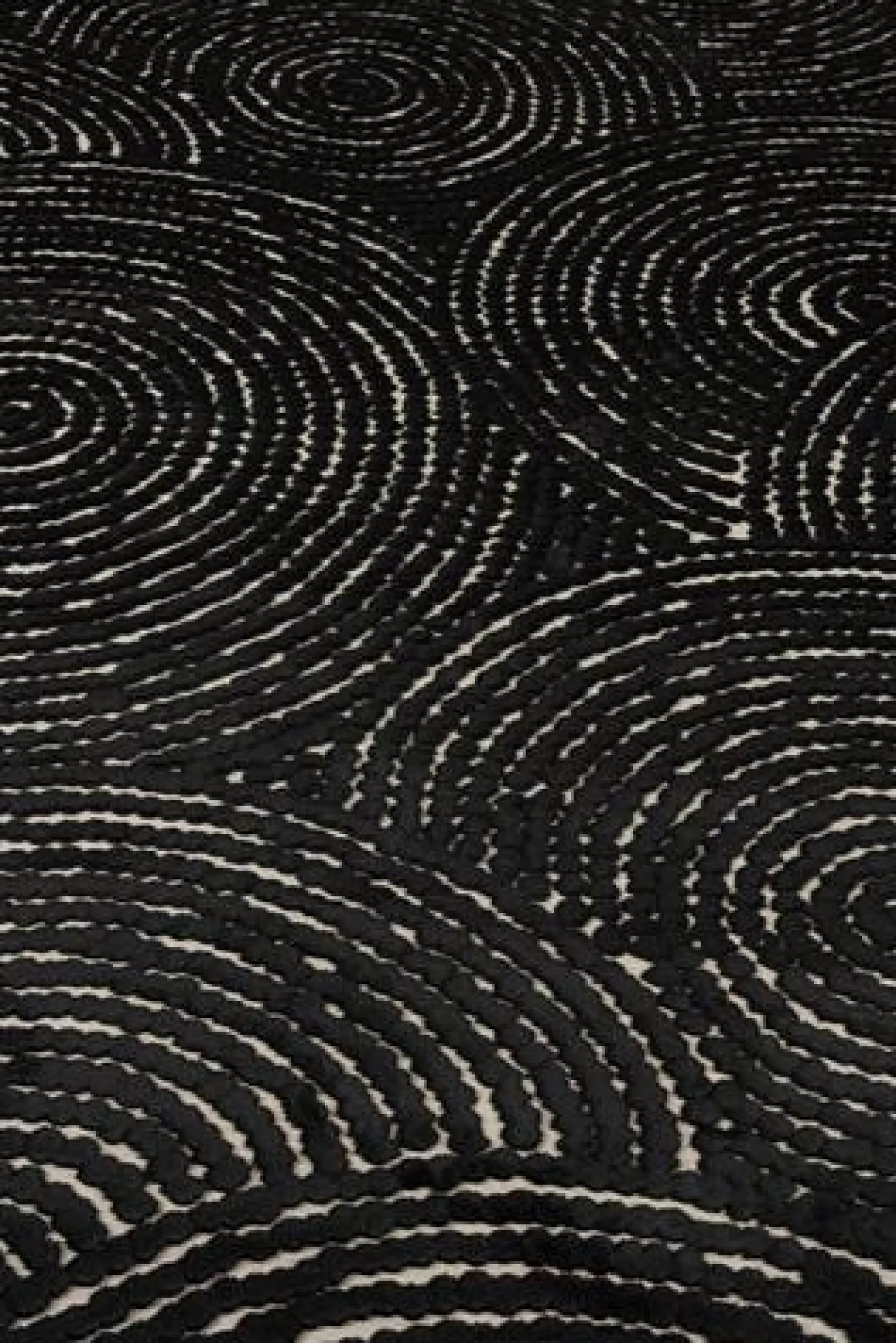 Dutchbone Vloerkleed Dots Zwart 170x240cm