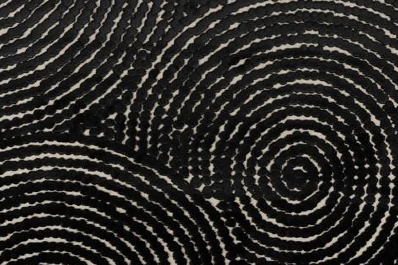 Dutchbone Vloerkleed Dots Zwart 170x240cm