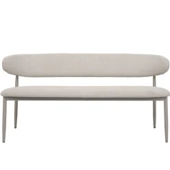 Eetkamerbank Alexia Beige/Beige 160cm - Giga Meubel