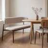Eetkamerbank Alexia Beige/Brons 160cm - Giga Meubel