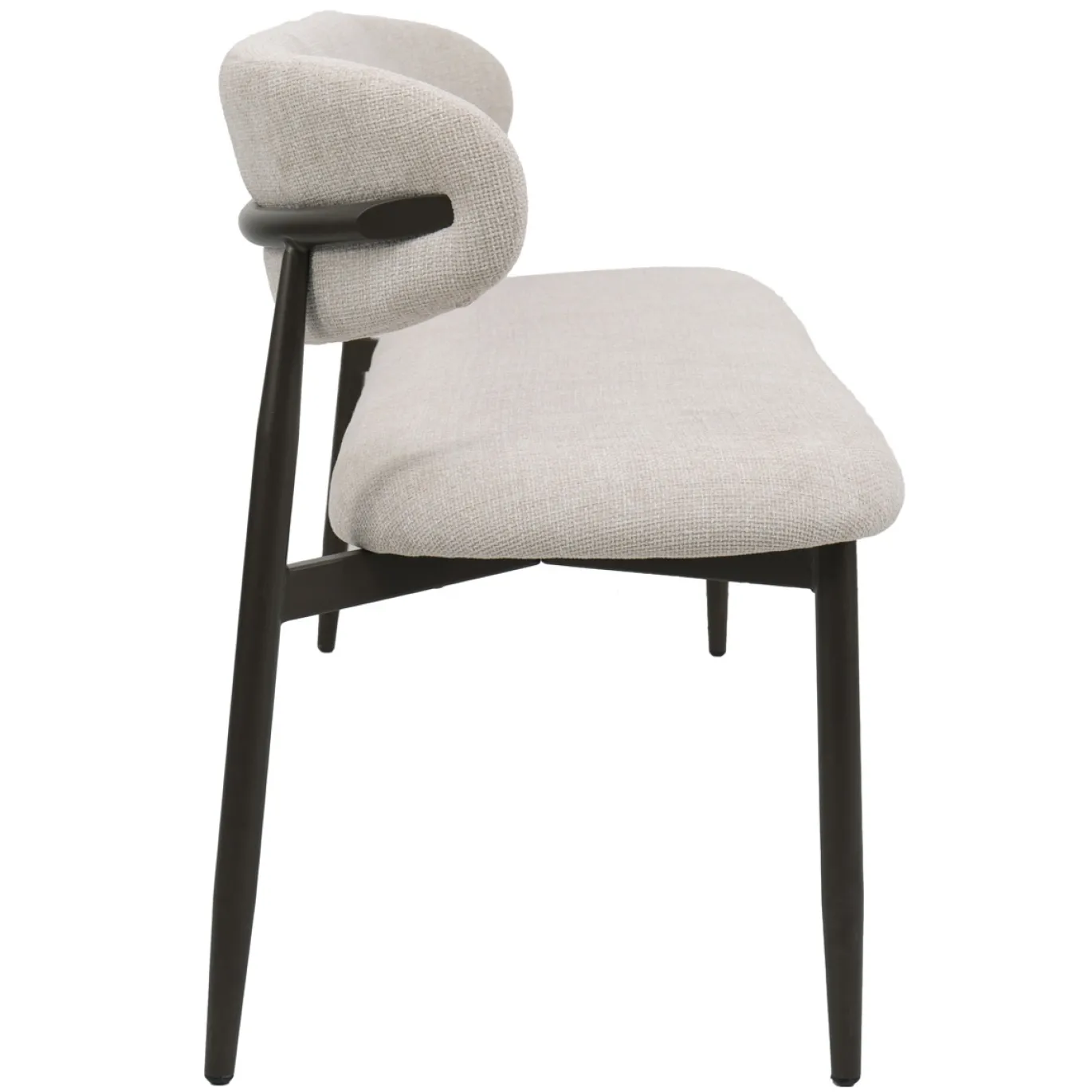 Eetkamerbank Alexia Beige/Brons 160cm - Giga Meubel