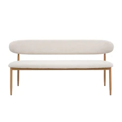 Eetkamerbank Alexia Beige/Naturel 160cm - Giga Meubel