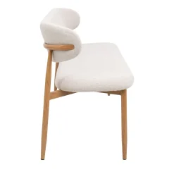 Eetkamerbank Alexia Beige/Naturel 160cm - Giga Meubel