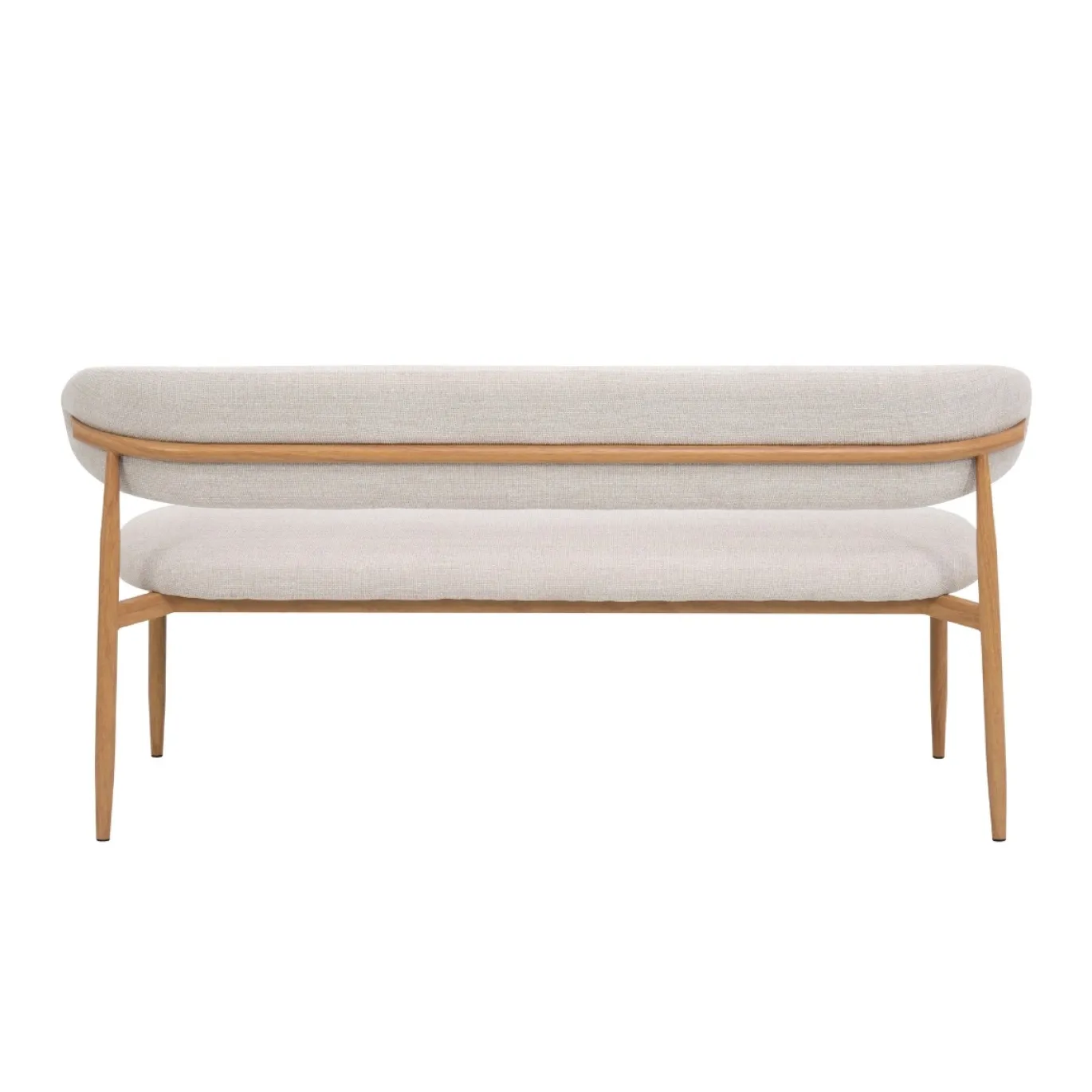 Eetkamerbank Alexia Beige/Naturel 160cm - Giga Meubel