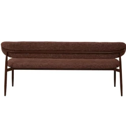 Eetkamerbank Alexia Rood/Walnoot 160cm - Giga Meubel