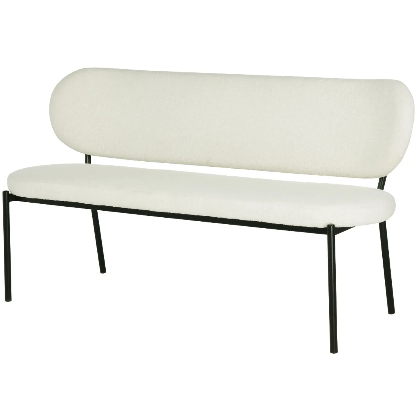 Eetkamerbank Maddie Beige 160cm - Giga Meubel