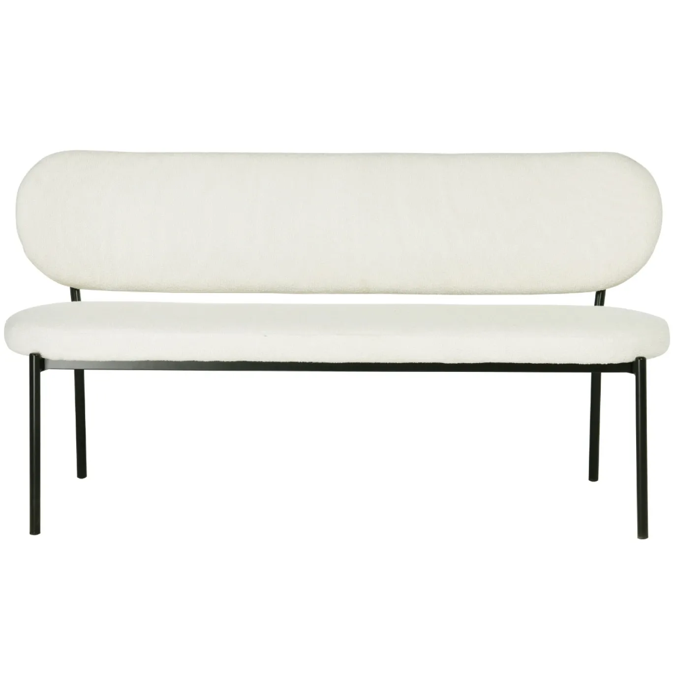 Eetkamerbank Maddie Beige 160cm - Giga Meubel